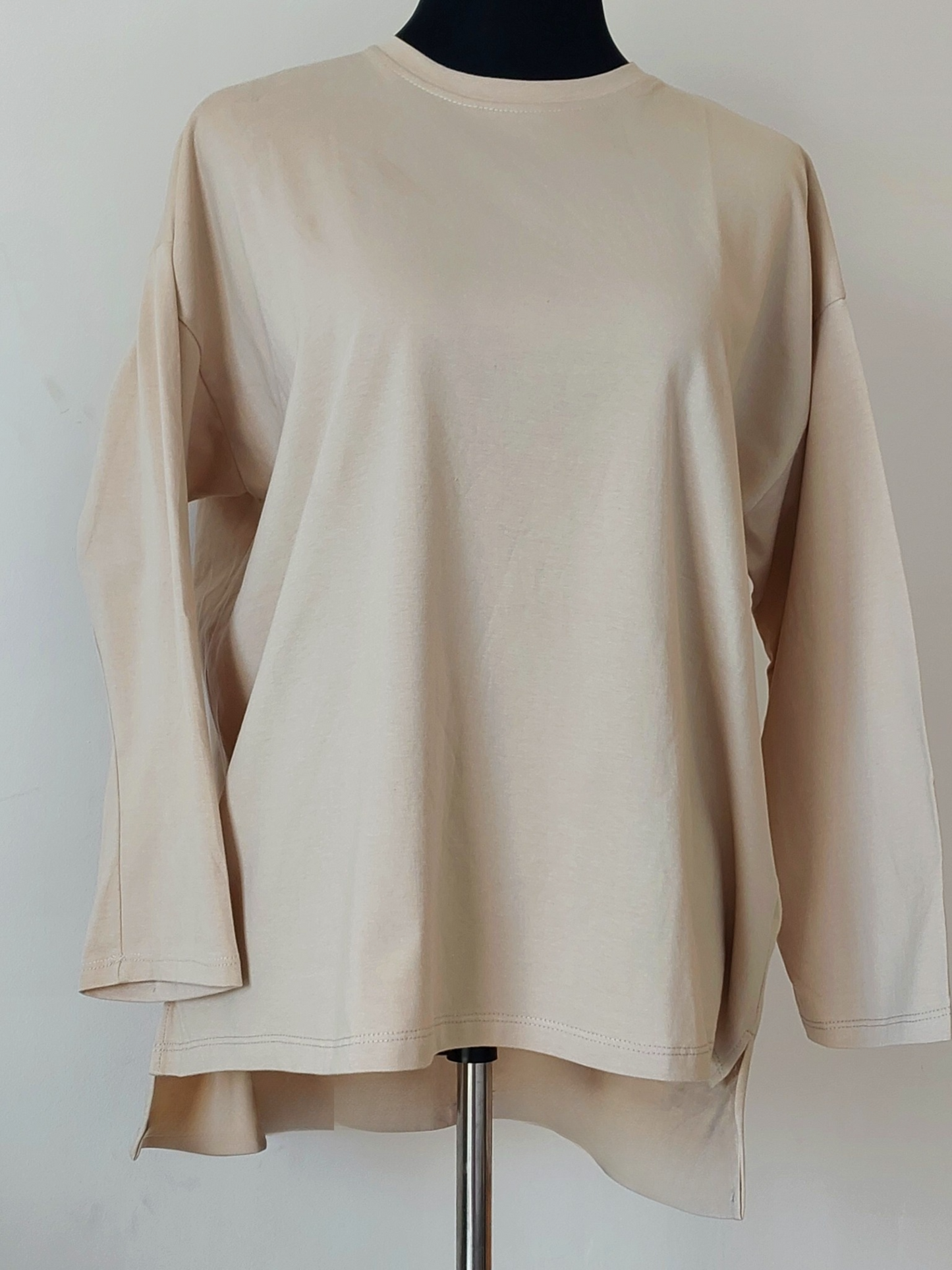 T-Shirt oversize 100% coton beige