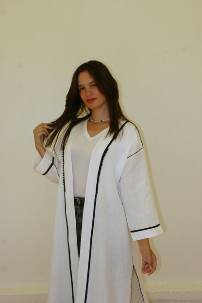 Kimono long en coton