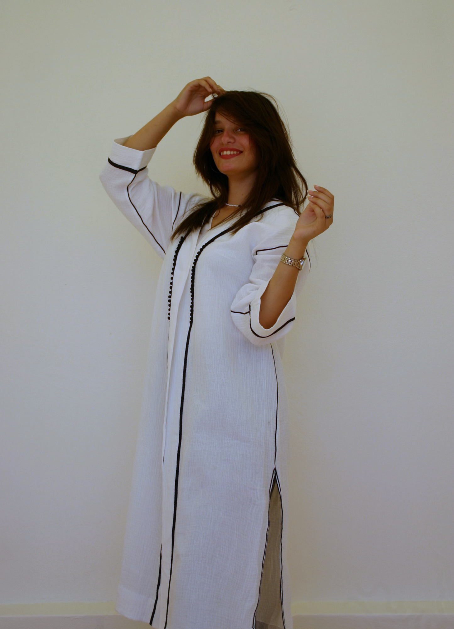 Kimono long en coton